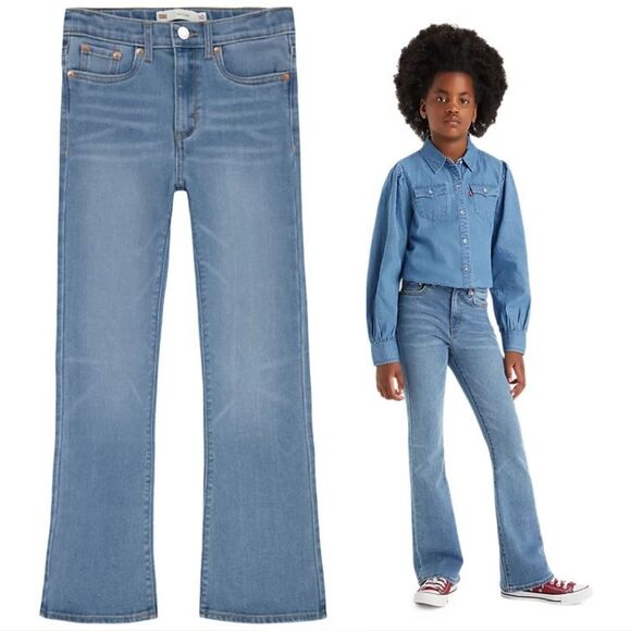 LEVI'S Big Girls 726 High Rise Flare Jeans Size 12 - Picture 1 of 9